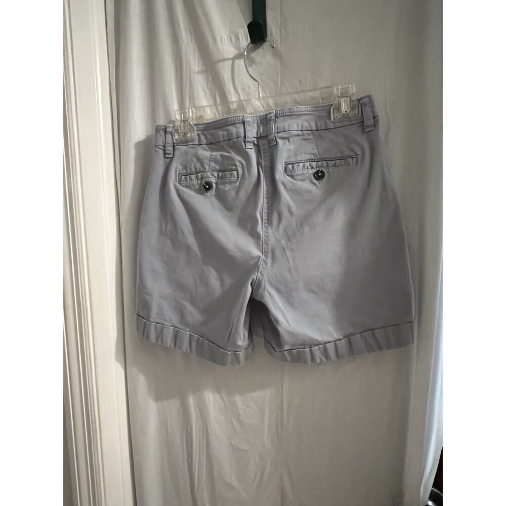 Boden 6” Blue Cuffed Chino Shorts Sz 6 Preppy Classic - Picture 2 of 5